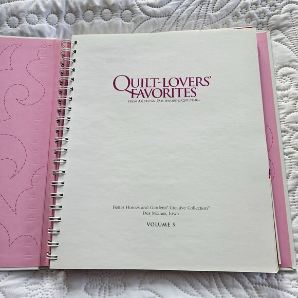 Better Homes & Gardens Quilt-Lovers Favorites Volume 5, Hardcover Spiral Bound - Picture 12 of 13